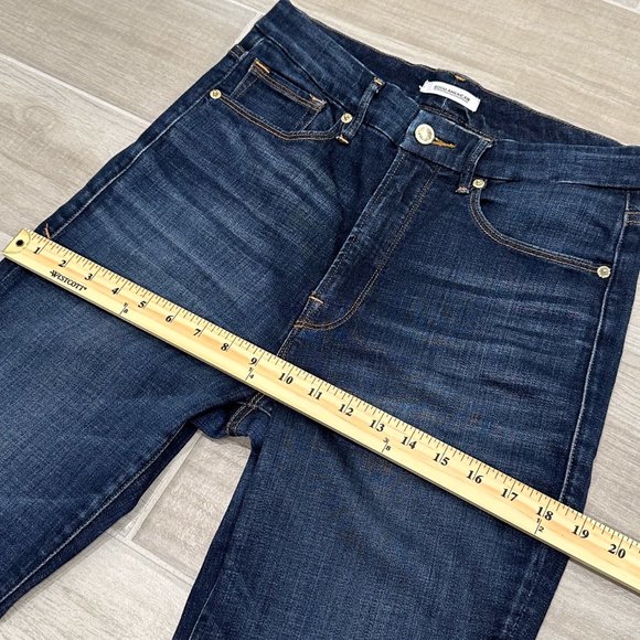 Good American Good Waist High-Rise Slimming Stretch Denim Jeans in BLUE188 Sz 30 - Picture 11 of 13